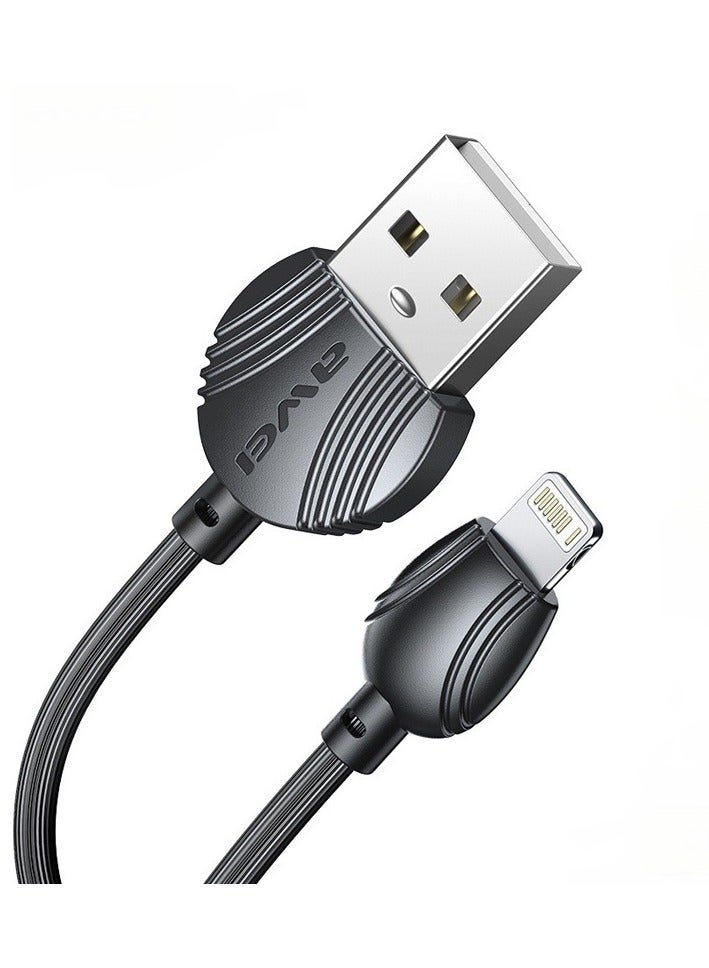 AWEI-CL-63-Data sync charging and transfer cable-Multi-use-IOS output-Fast charging 2.5A-Fast transfer-Untangled-Long life-Elegant design with the latest materials - Image 2