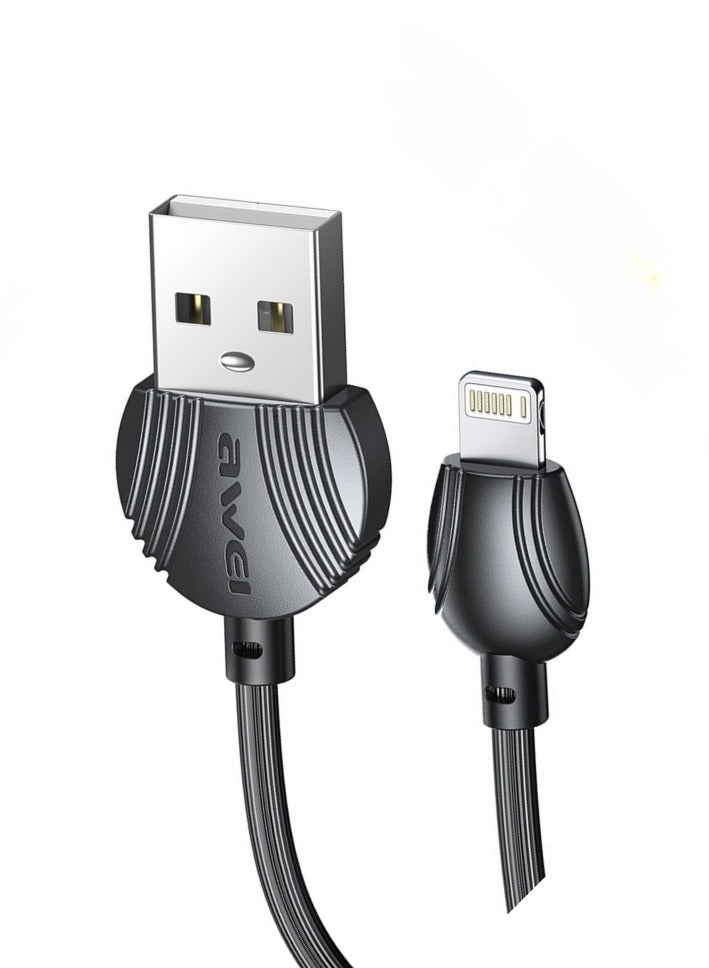AWEI-CL-63-Data sync charging and transfer cable-Multi-use-IOS output-Fast charging 2.5A-Fast transfer-Untangled-Long life-Elegant design with the latest materials - Image 3