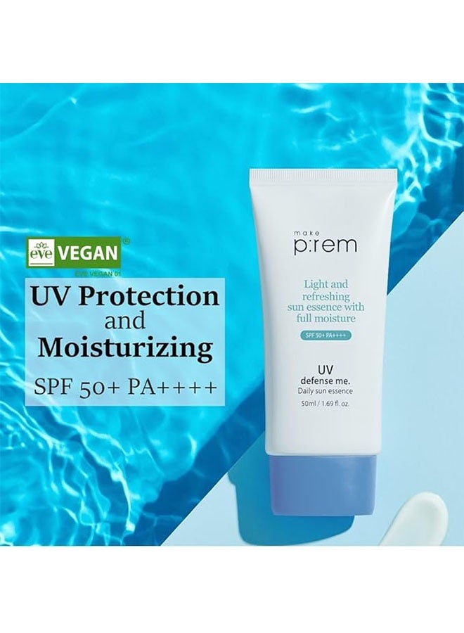 MAKEP:REM Soothing Physical Sun Cream Formulated with Zinc 50ml, SPF 50+ PA++++ High UV Defens, Calming Sun Cream - Image 2