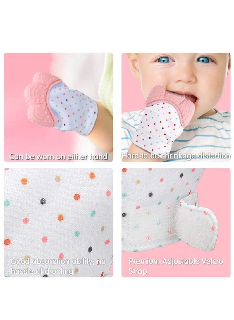 SYOSI - Ashton Parsons Teething Powder Teething Mitten to Soothe Sore Gums and Promote Teeth Growth | Teether Toy for Boys and Girls - Image 1