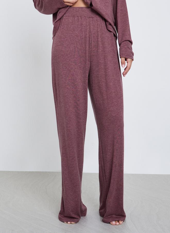 ستايلي طقم من بنطال بيجاما وبلوزة محبوكة - Image 5