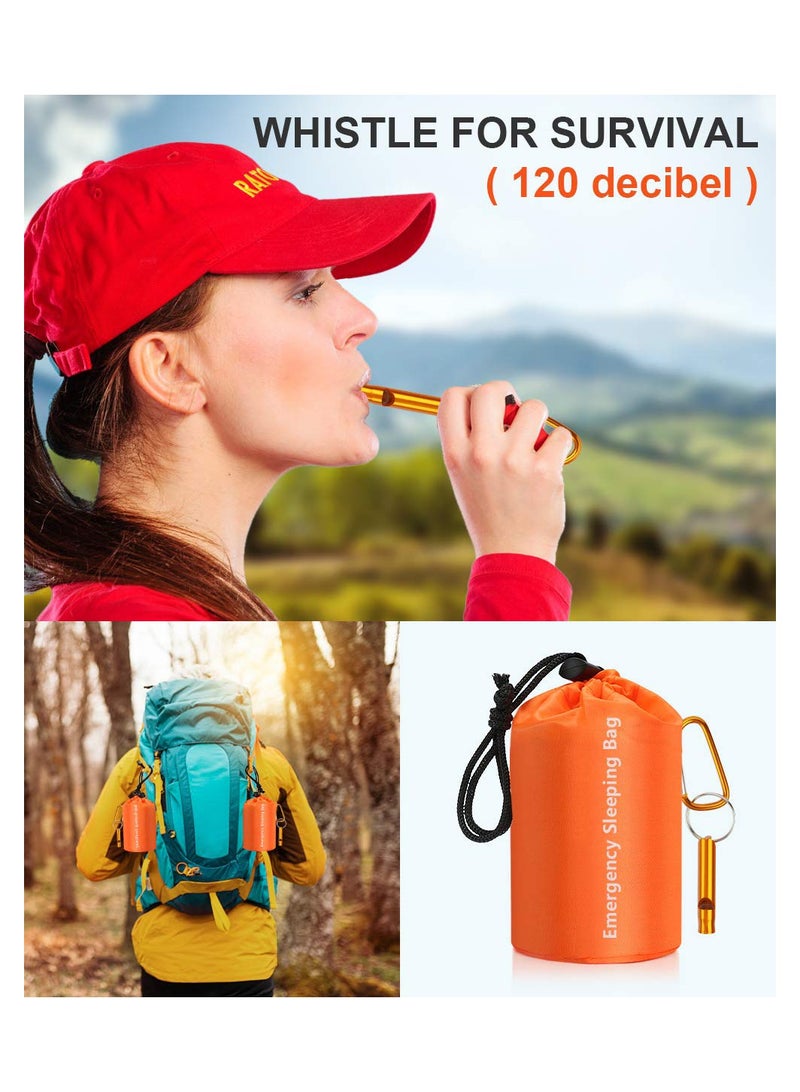 بيوينتي Emergency Sleeping Bags Thermal Emergency Blankets Ultralight Space Blankets Survival Waterproof Bivy Sack Multi-Purpose Survival Gear for Hiking Camping First Aid Kits Outdoor Survival Gear - Image 4