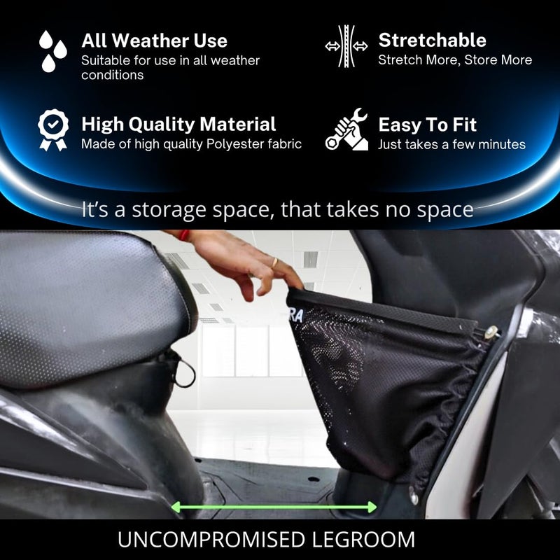 FIBERA Smart Front Basket ONLY Compatible with Honda Activa 110cc 6G BS6 (FEB 2020- Present) (Black) Polyester (12L) - Image 4