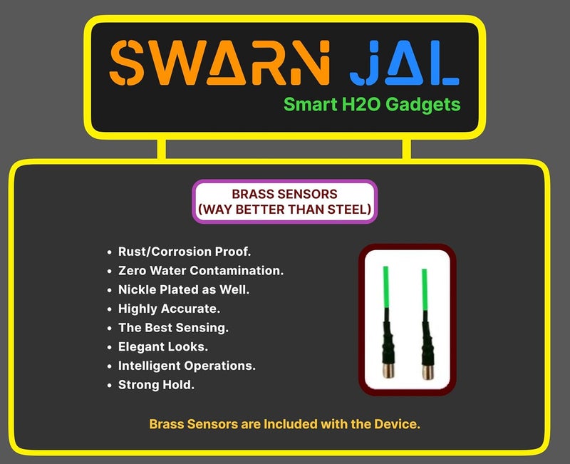 Swarn Jal Model ARI30M Electric Water Tank Overflow Alarm AC 220V Powered Loud Human VoiceBrass SensorsShock Proof 1 Year Complete GuaranteeMagnetically Isolated Technology 30 Meter Wire - Image 5
