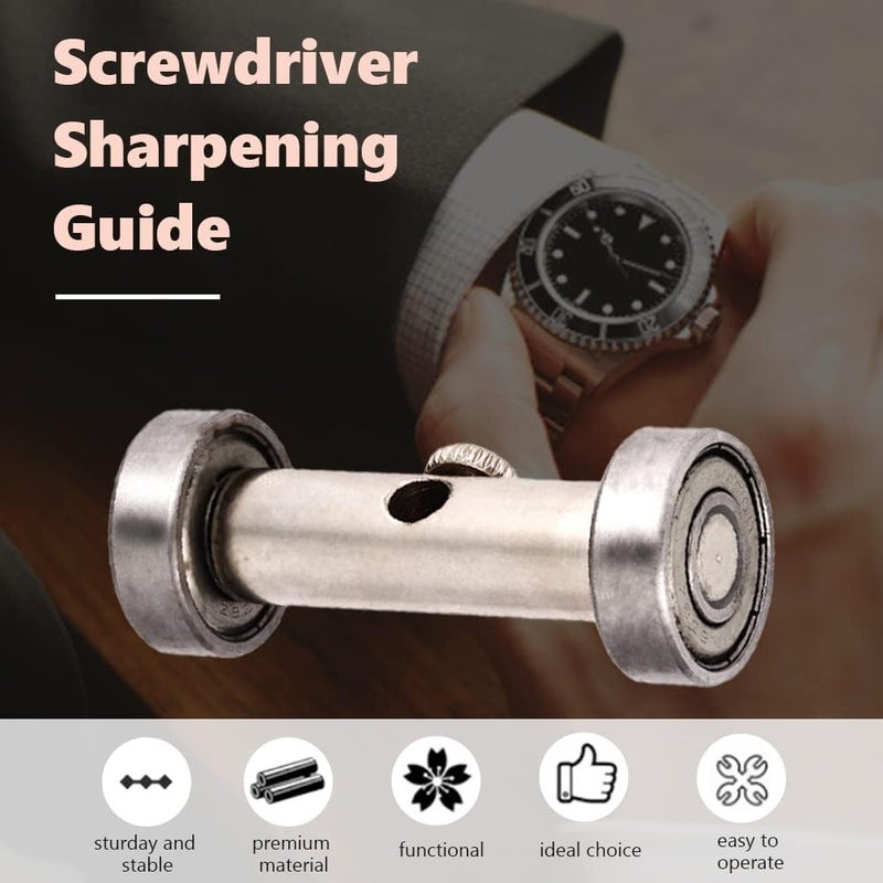 DIY Crafts 26mm Side Clamping Fixed Angle Honing Guide Tool Stainless for Wood Chisel Blade Manual Tools SharpenersPack of 6 Pcs Pack of 1 Set Multi Silver Steel Work DIY Craft - Image 3