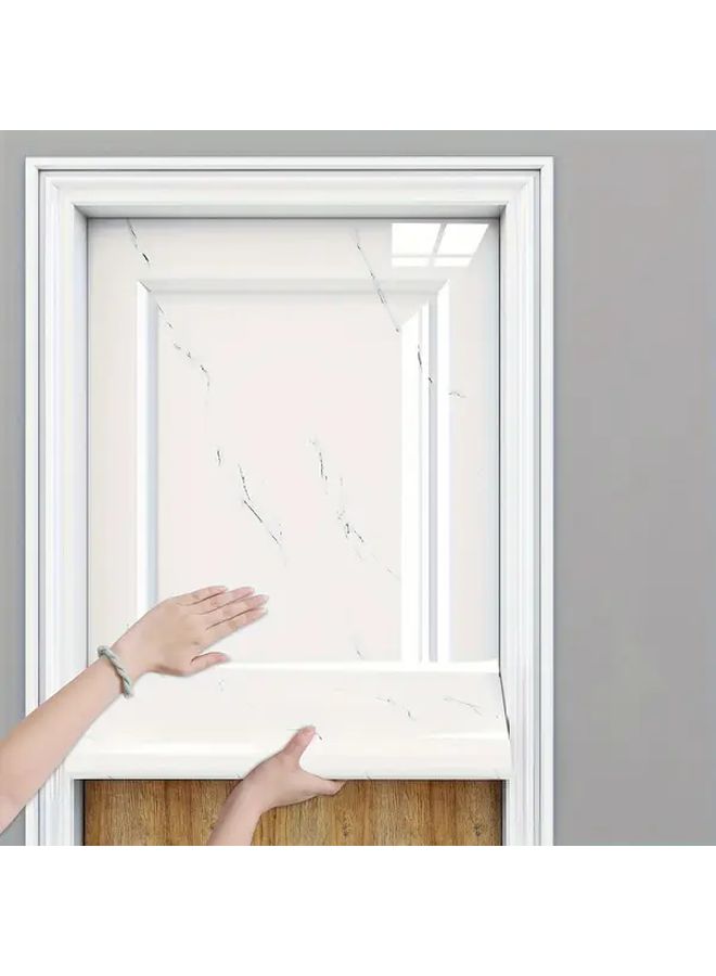 Old Door Renovation Stickers Self Adhesive Entry Iron Door Color Change Security Door Modification 118 11 31 5 Inch Black 03 - Image 1
