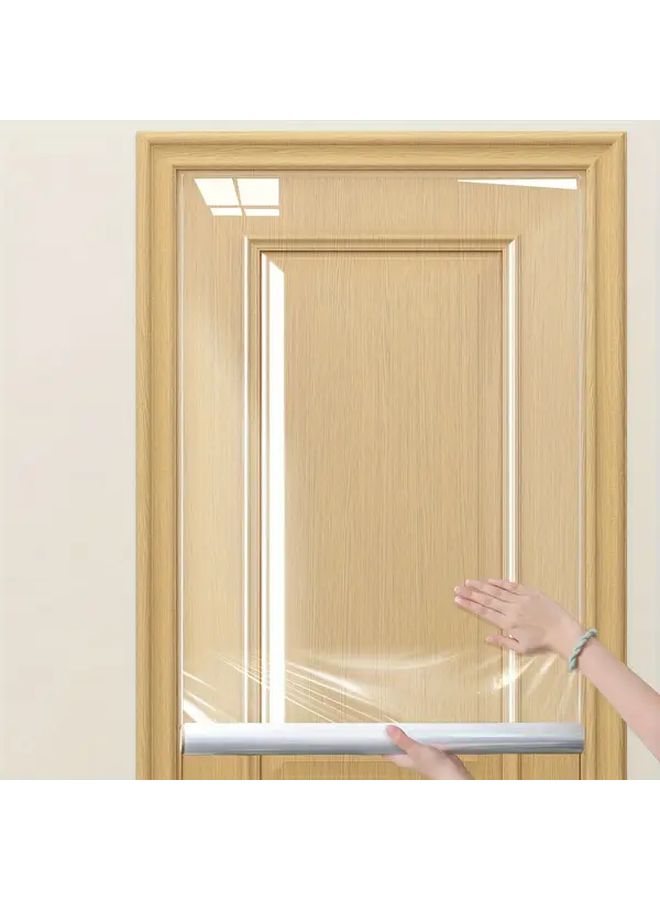 Old Door Renovation Stickers Self Adhesive Entry Iron Door Color Change Security Door Modification 118 11 31 5 Inch Black 03 - Image 2