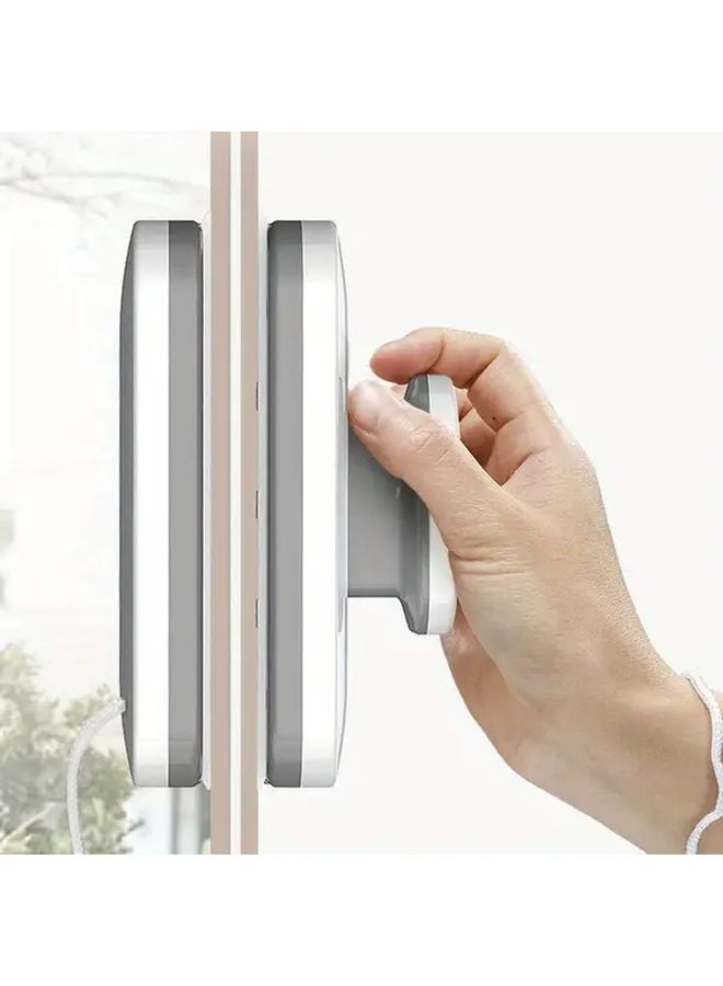 Double Sided Magnetic Window Cleaning Brush Easy Grip Plastic Wiper For Home And Car 1pc - Image 4