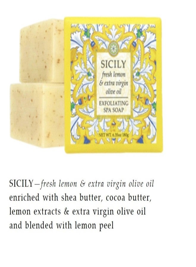 Greenwich Bay Trading Co., Sicily Exfoliating Spa Soap, Set of 3 Square Bars, 6.35 Ounces Each - Image 2