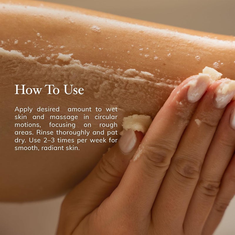 Deep Steep Sugar Scrub Lilac Blossom 8 oz Exfoliating Body Scrub with Organic Coconut Oil Shea Butter Argan Oil Vegan Clean Beauty Smooth Soft Nourished Skin - Image 5