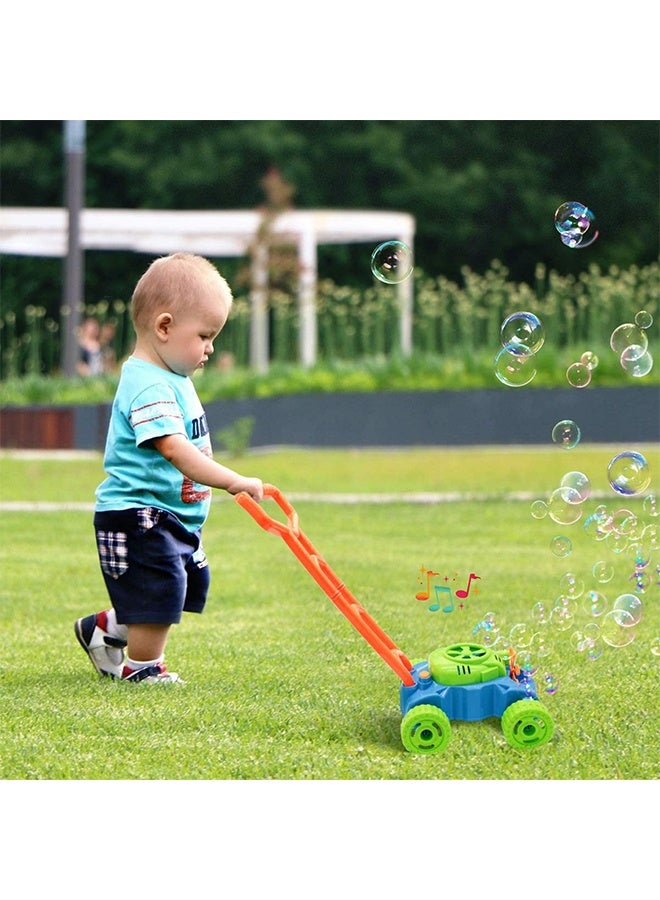 Bubble Lawn Mower Toddler Toys - Kids Bubble Machine Summer Outdoor Push Toy Games, Backyard Garden Outside Play Toddlers Preschool Boys Girls Birthday Gifts - Image 2