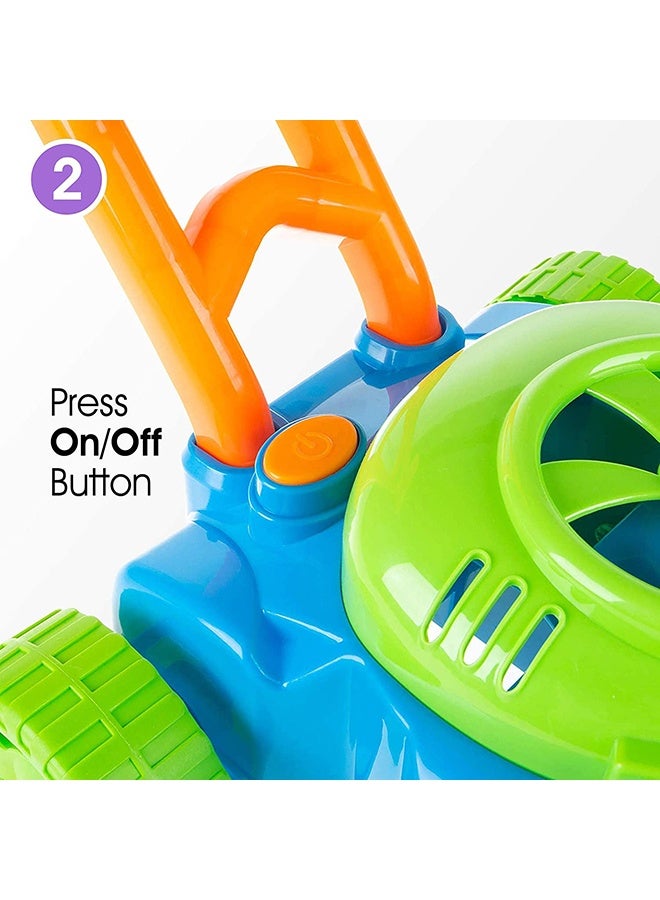 Bubble Lawn Mower Toddler Toys - Kids Bubble Machine Summer Outdoor Push Toy Games, Backyard Garden Outside Play Toddlers Preschool Boys Girls Birthday Gifts - Image 4