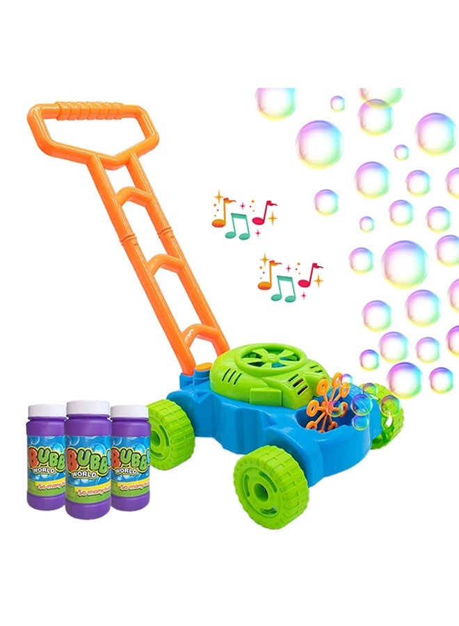 Bubble Lawn Mower Toddler Toys - Kids Bubble Machine Summer Outdoor Push Toy Games, Backyard Garden Outside Play Toddlers Preschool Boys Girls Birthday Gifts - Image 1