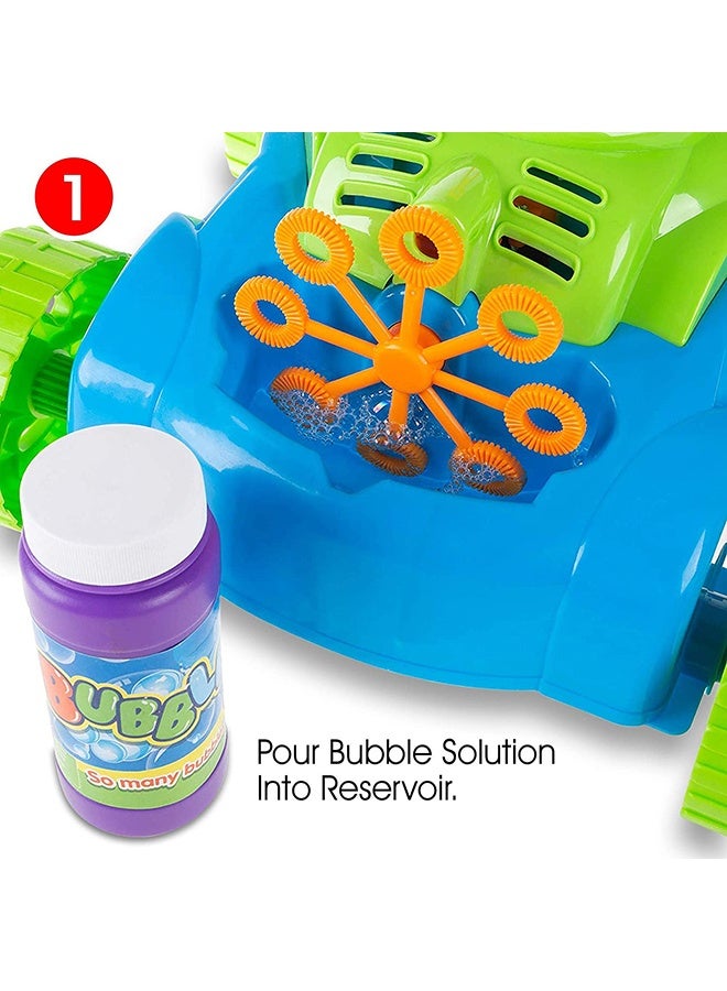 Bubble Lawn Mower Toddler Toys - Kids Bubble Machine Summer Outdoor Push Toy Games, Backyard Garden Outside Play Toddlers Preschool Boys Girls Birthday Gifts - Image 3