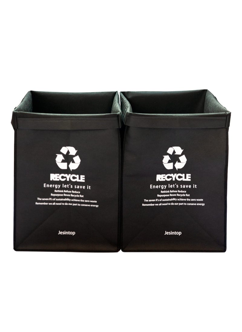 Jesintop Jesintop Recycle Bins for KitchenUltraLarge Capacity Recycle Waste Bin Bags for Kitchen Home Trash Sorting Bins Organizer Baskets29 Gal Series2pcs 