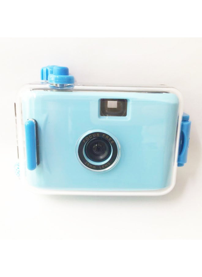 Generic Light Blue Blue Shell Film Multi-time Camera Film Fool Camera Ins Men's And Women's Birthday Gift Items Wholesale-Color:Light Blue Red Shell  - Image 2