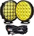 BIGLION.X BIGLIONX 6inch 2pcs Amber Round LED Offroad Lights Amber Offroad Driving Fog Lights with Wiring Harness 210W 32000LM Waterproof IP68 IP69K 12V 24V for Pickup Trucks ATV UTV SUV - Image 2