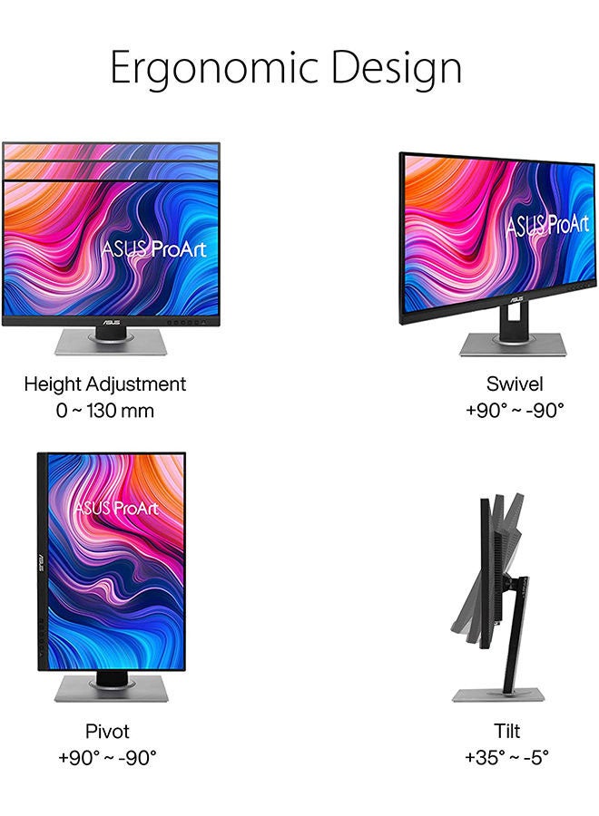 ASUS 24.1 Inch ProArt Display Professional Monitor, (1920 x 1200), 16:10, IPS, 75Hz, WUXGA 100% sRGB, ProArt Preset, Ergonomic Stand PA248QV Black Black - Image 3