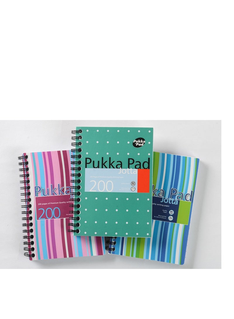Pukka Pad Pukka Wiro A6 Stripes Jotta Pad, JP036PK, A6, 80 gsm, 200 Pages - Image 2