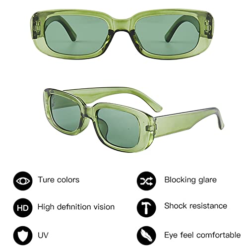 Eyegla Sunglasses Bulk Rectangle Sunglasses Party Favor 90s Glasses Shades Sunnies for Women,10 Pack - Image 3