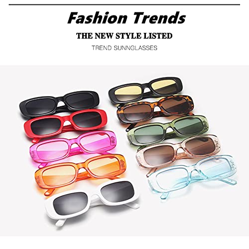 Eyegla Sunglasses Bulk Rectangle Sunglasses Party Favor 90s Glasses Shades Sunnies for Women,10 Pack - Image 4