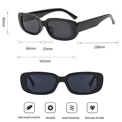Eyegla Sunglasses Bulk Rectangle Sunglasses Party Favor 90s Glasses Shades Sunnies for Women,10 Pack - Image 5