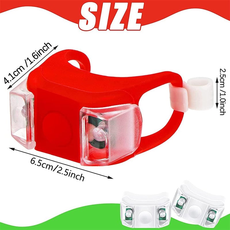 Luckam Bicycle Warning Lights, 4 Pieces Boat Bow Lights LED Boat Navigation Lights Boat Kayak Pontoon Hovercraft Yacht Motorboat Bike Hunting Night Running Fishing (Red, Green) - Image 3