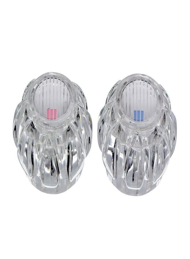 Danco 14884 Pair of Handles for Sterling Faucets, White|Clear - Image 1