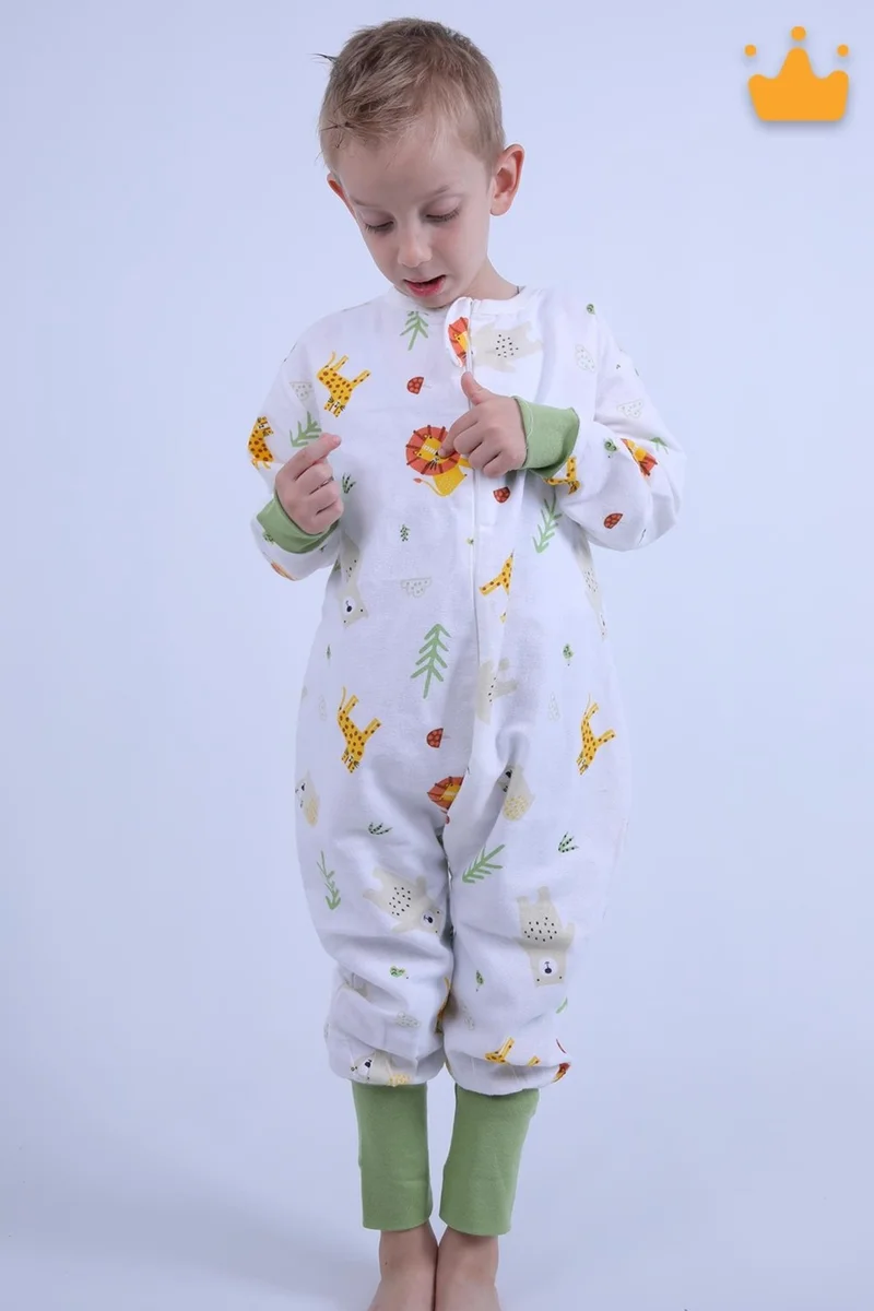 بيجيسا 2-8 Years 1 Tog Flannel Children's Sleeping Bag Unisex Long Sleeve Sleeping Bag