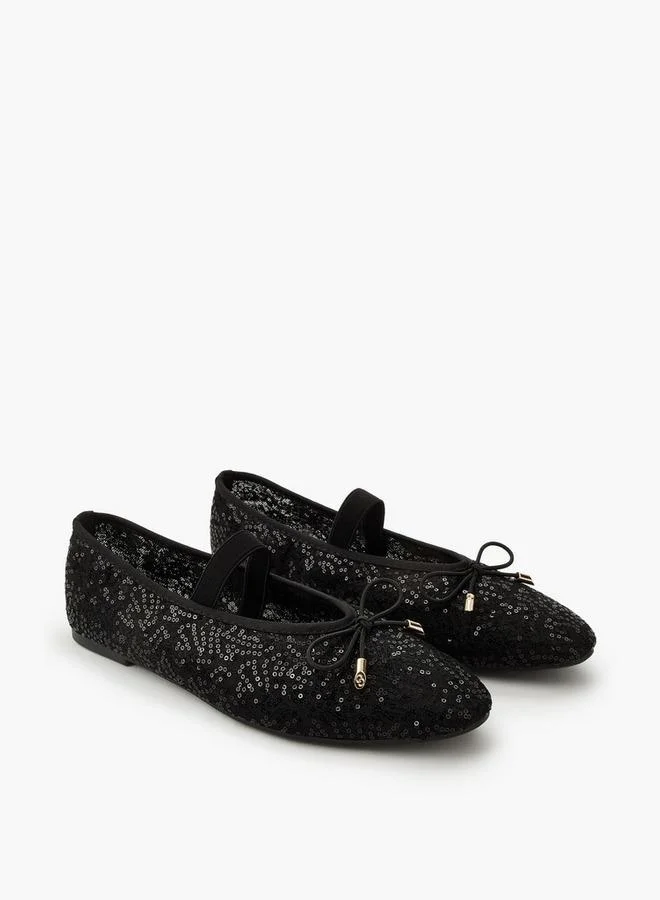 Celeste Women Sequin Embellished Ballerina Shoes