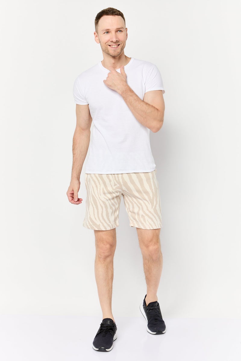 adidas Originals Men Sportswear Fit Outdoor Shorts, Beige  - Image 2