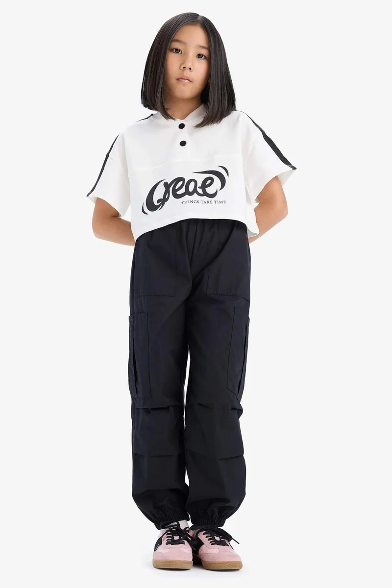 ديفاكتو Girl Parachute Jogger Cargo Pants