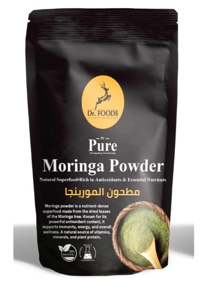 Dr. Foods Moringa Leaves Powder – 100g | Gluten-Free | Rich in Vitamins & Minerals | Natural Herbal Supplement