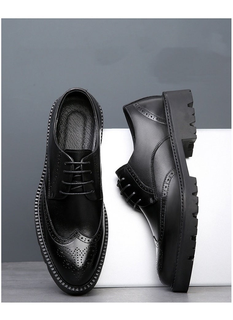 KUYING - New Men's Business Leather Shoes - Image 1