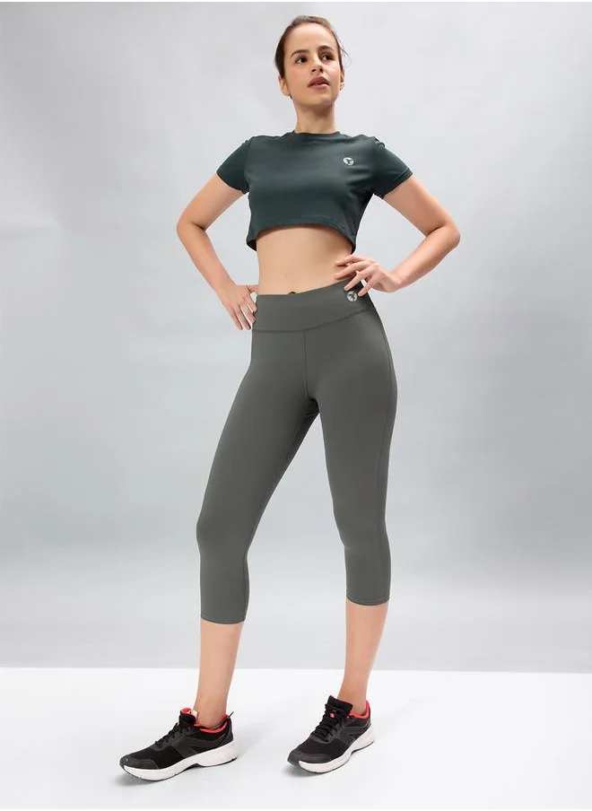 Technosport Solid 3/4 Tights with ELASTO PLUS by Styli