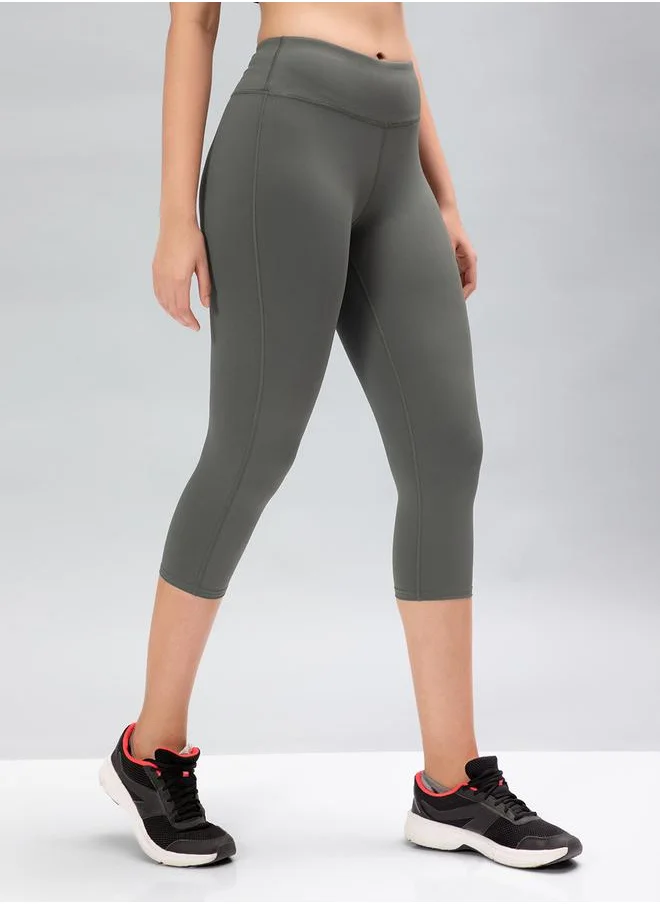 Technosport Solid 3/4 Tights with ELASTO PLUS by Styli