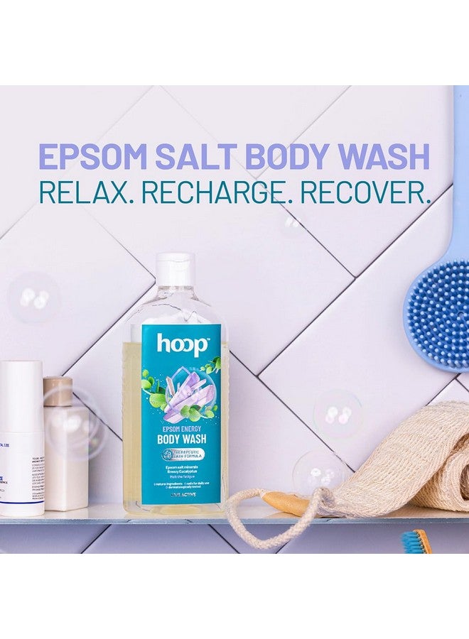 Hoop Epsom Energy Body Wash | Epsom Salt Infused Body Wash For Shower, Hand & Foot Soak, Workout Recovery, Bath Salt, Relaxation, Skin, Feet, Lavender | 300 Ml  - Image 2