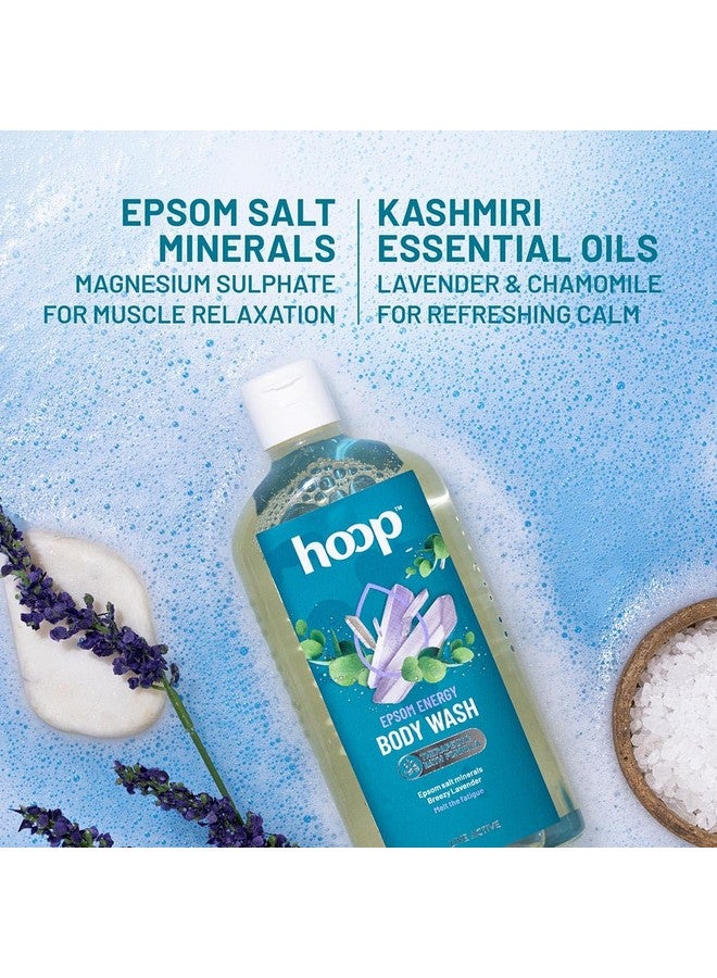Hoop Epsom Energy Body Wash | Epsom Salt Infused Body Wash For Shower, Hand & Foot Soak, Workout Recovery, Bath Salt, Relaxation, Skin, Feet, Lavender | 300 Ml  - Image 5