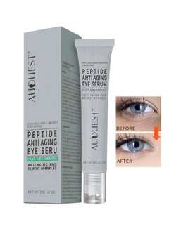 AuQuest Peptide Anti-Aging Eye Serum, Moisturizing Eye Cream, Fast-Absorbing Eye Essence to Fight Dark Circles, Under-Eye Bags, and Reduce Wrinkles, 20g  - Image 1