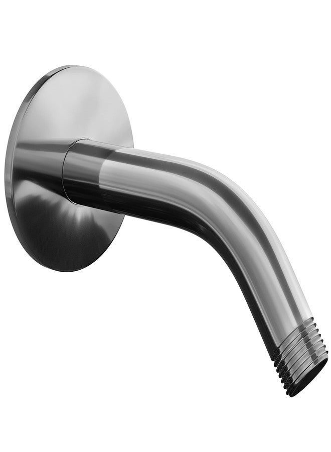 SparkPod 6 Inch Shower Arm with Flange - Solid Stainless Steel Shower Head Extension Arm, Wall-Mounted for Fixed & Handheld Showerheads - Teflon Tape Included (Standard 6", Luxury Polished Chrome) - Image 1