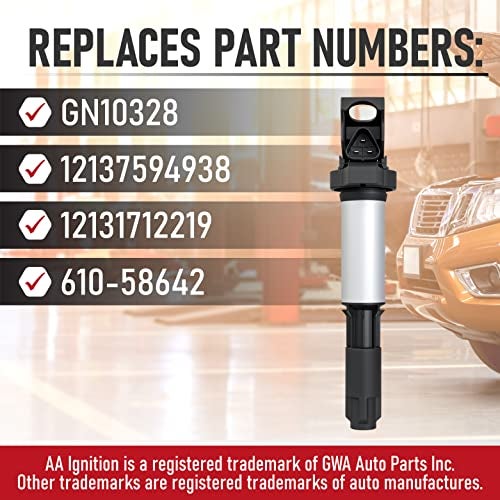 AA Ignition Ignition Coil Pack - Compatible with BMW Vehicles - 325i, 328i, 325ci, 330ci, 335i, 525i, 545i, 745Li, X3, X5 and more - Replaces GN10328, 12137594936 - Image 3