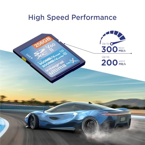 Integral 256GB UHS-II SD Card V60 Up to 300MBs Read and 200MBs Write Speed 1733X SDXC Professional High Speed Memory Card - Image 3