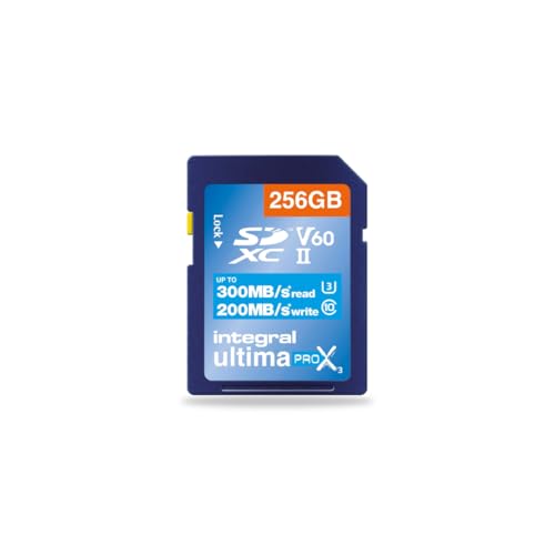 Integral 256GB UHS-II SD Card V60 Up to 300MBs Read and 200MBs Write Speed 1733X SDXC Professional High Speed Memory Card - Image 2