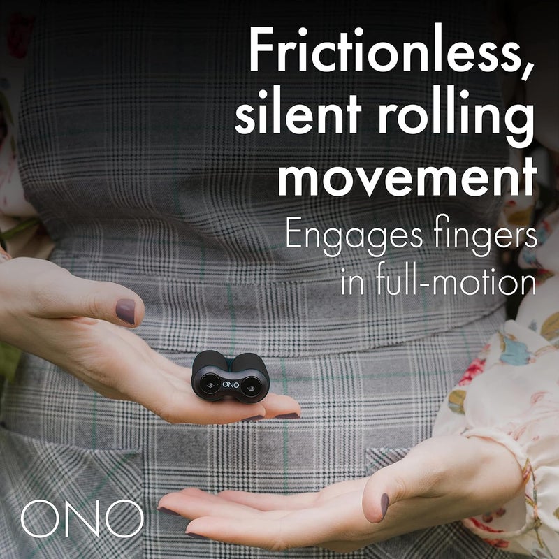 ONO Roller Jr Black - Silent Fidget Toys for Promoting Focus & Stress Relief - Helps Develop Fine Motor Skills & Ease Skin & Nail Picking - Sized for Small Hands, Quiet Sensory Toy - Image 4