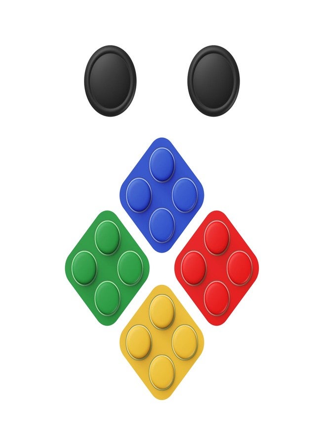 مجموعة أغطية أزرار PlayVital + مقابض الإبهام لجهاز Nintendo Switch 2، تتضمن 4 أغطية سيليكون ملونة لأزرار الاتجاهات ABXY وغطاءين لعصا التحكم Joy-Con - أسود - Image 1