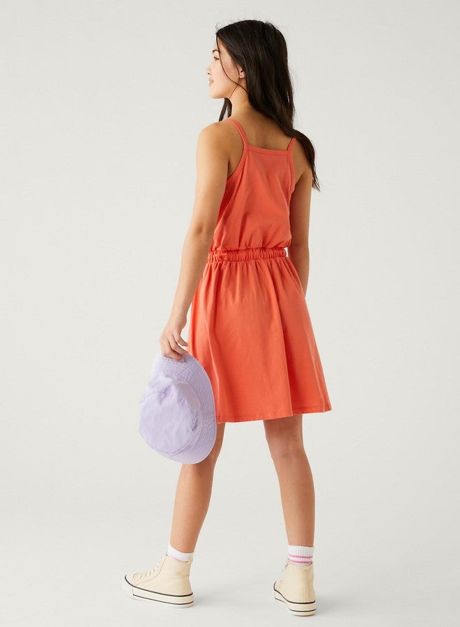 Marks & Spencer Pure Cotton Dress (6-16 Yrs) T749792ECORAL (6-7 Years) - Image 4