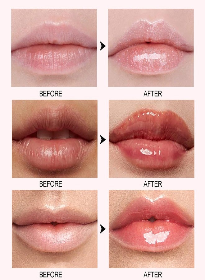 Tiejdhr 6 Colors Lip Plumper, Hydrating & Smooth Lip Wrinkles, Enhancing Plump Effect for Fuller Lips High Shine Lip Glaze Long Lasting Nourishing Lip Plumper for Women Girls (# 05) - Image 4