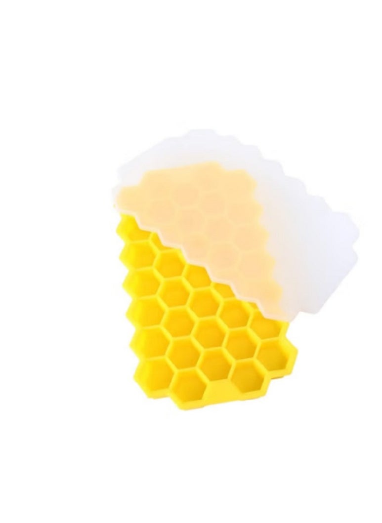 Generic Silicone ice cube mold in the shape of a honeycomb. With a cover to prevent water spillage.  - Image 3