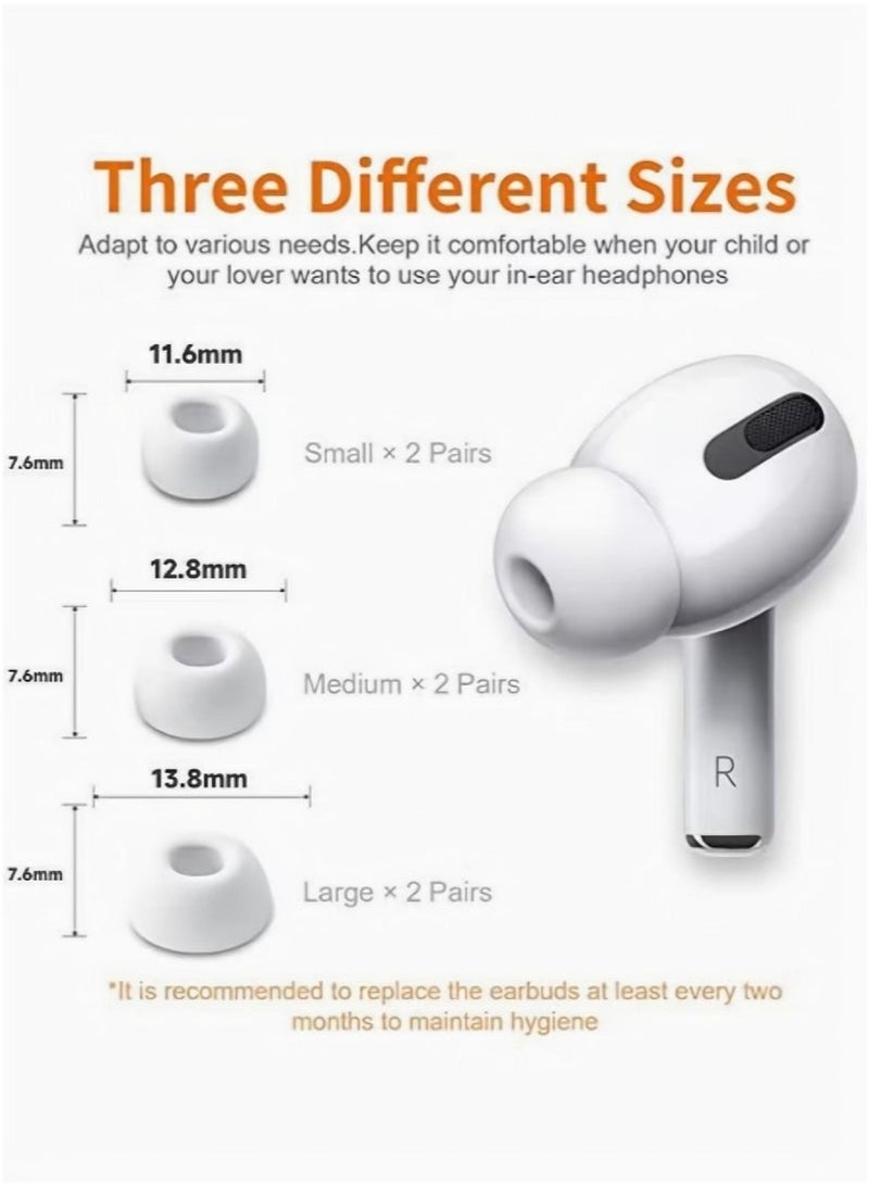KENSUO Replacement Ear Buds For AirPods Pro White（12-Piece） - Image 4