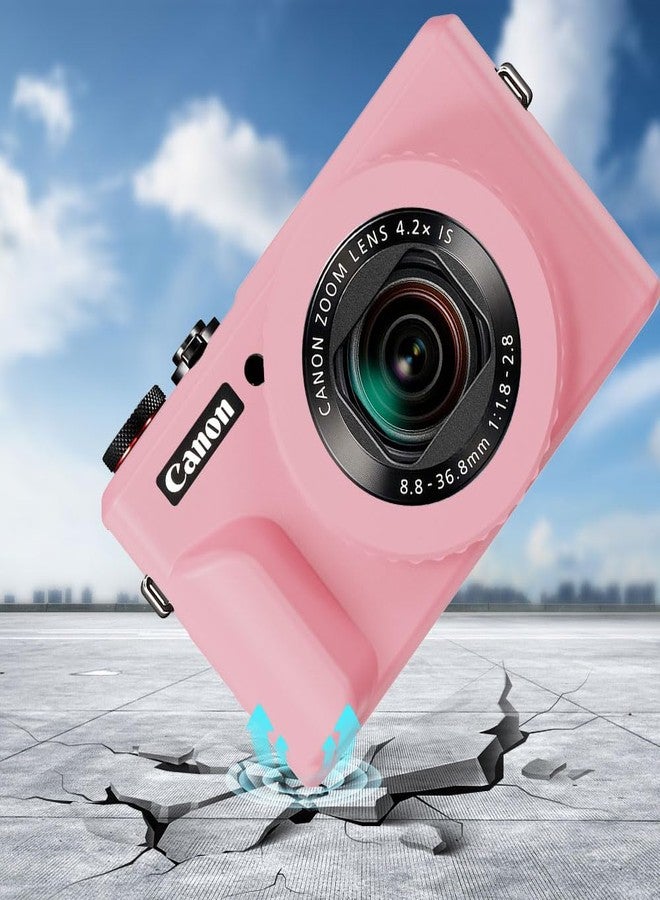 Tedubax Case for G7X Mark II G7X Removable Lens Cover, Adjustable focal length,Silicone Cover Rubber Soft Camera Case for Canon PowerShot G7X II -(Pink) - Image 4